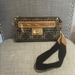 Nine West Stylish Brown and Black Women's Wallet Wristlet